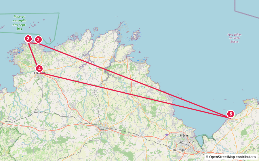 Carte du parcours — Jour 6