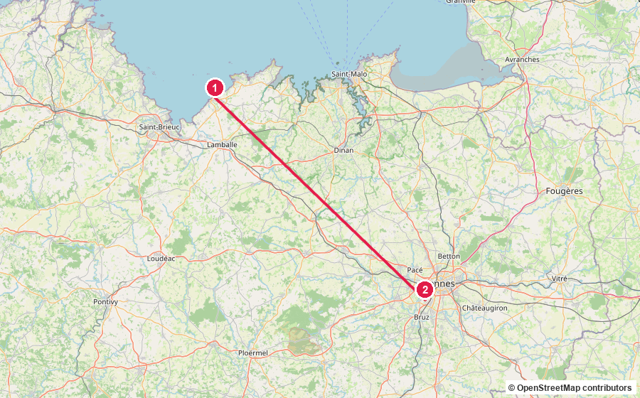 Carte du parcours — Jour 8