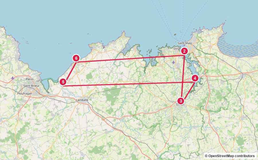 Carte du parcours — Jour 4