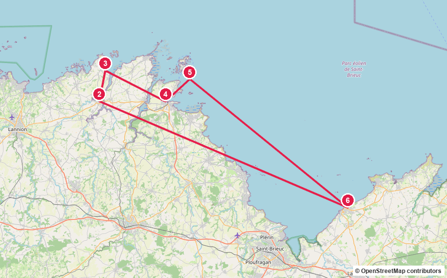 Carte du parcours — Jour 7