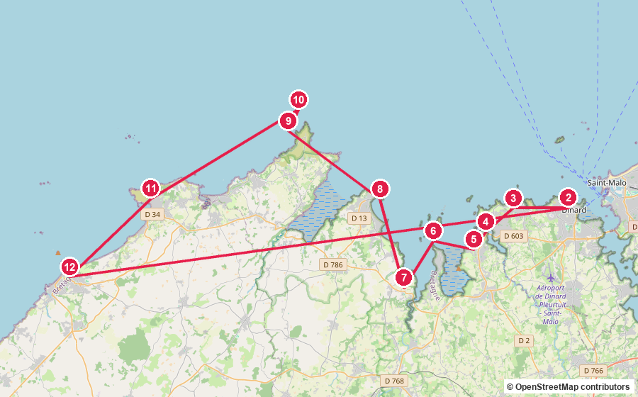 Carte du parcours — Jour 2